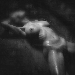 Where Silence Touches the Flesh fine art nude photography Felipe Hueb fine art nude artwork black and white nude artistic piece symbolic nude art by Felipe Hueb