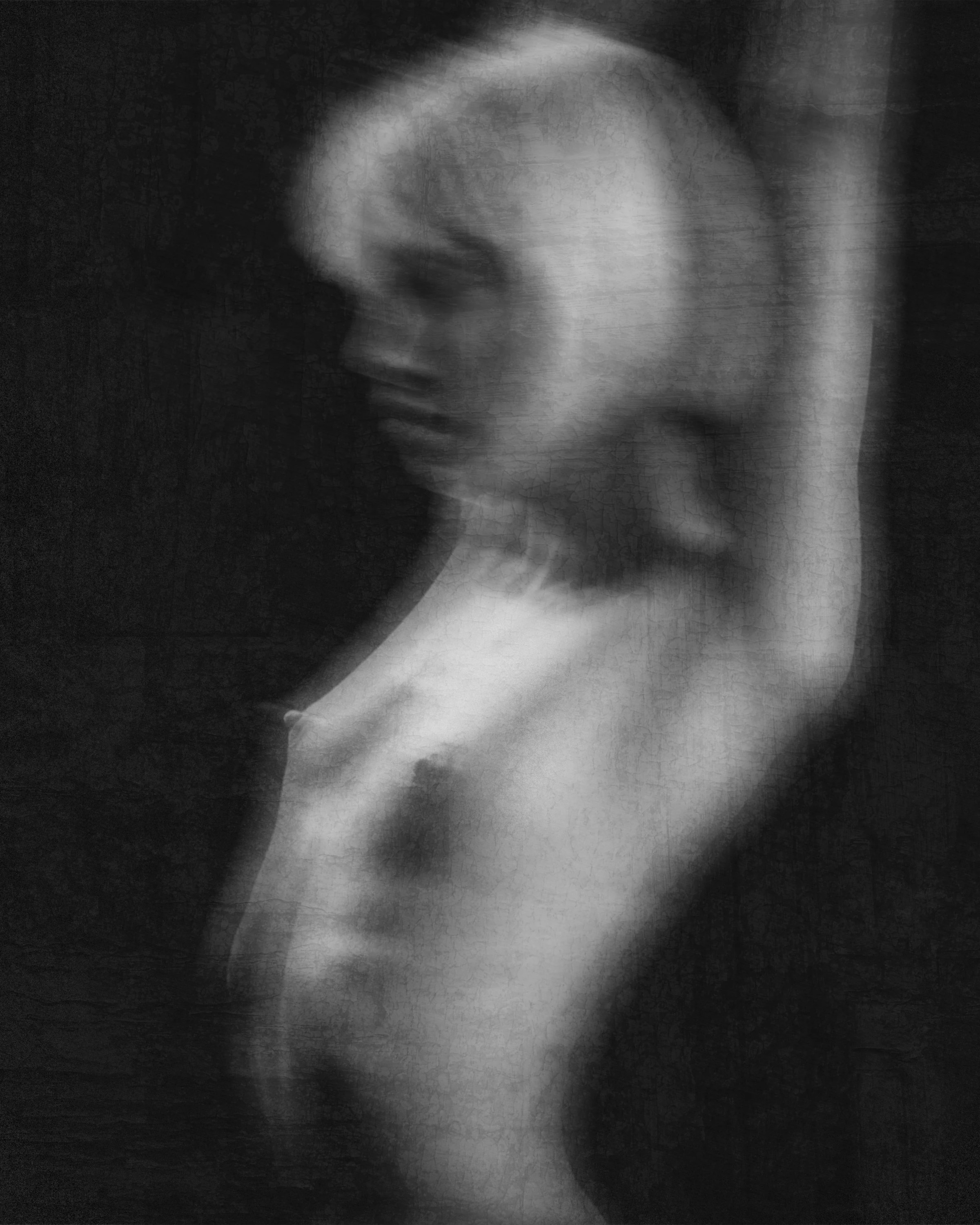Veiled Dominion — Monochrome Figurative Nude Photography