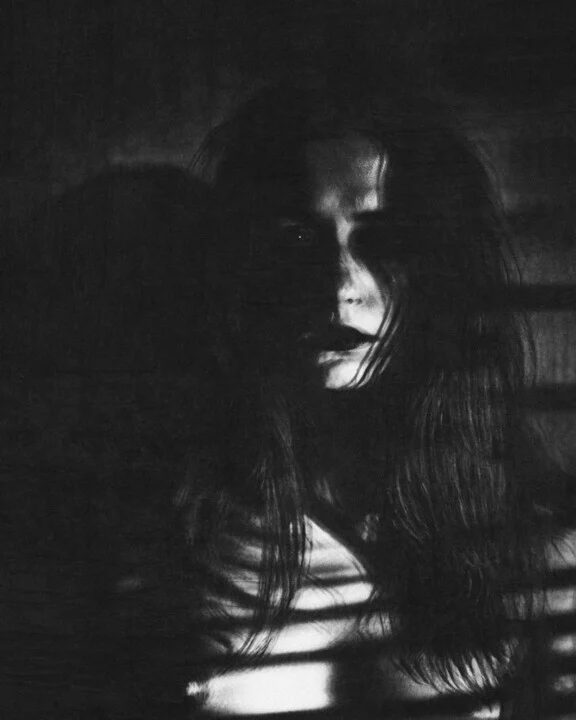 Nocturne Gaze — Black and White Figurative Photography